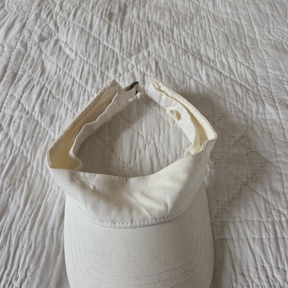 White Visor Cap